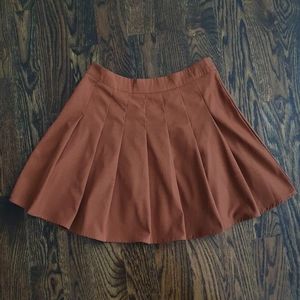 Pleated Mini Skirt